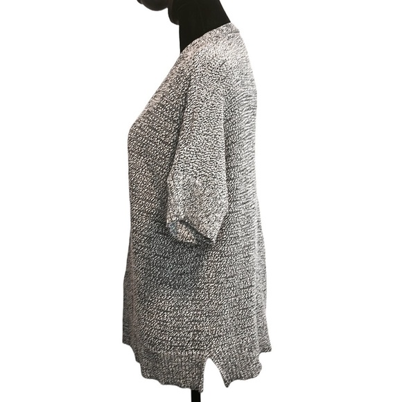 Tahari Knit Short Sleeve Open Front Cardigan Women's Size Large - Picture 2 of 8